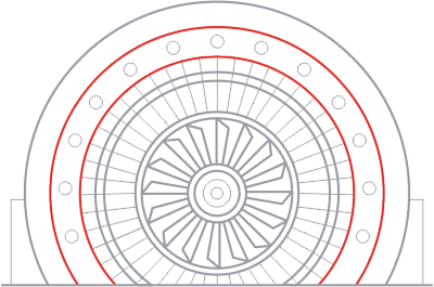 Monitoramento de Vibração da Extremidade de Enrolamento do Estator